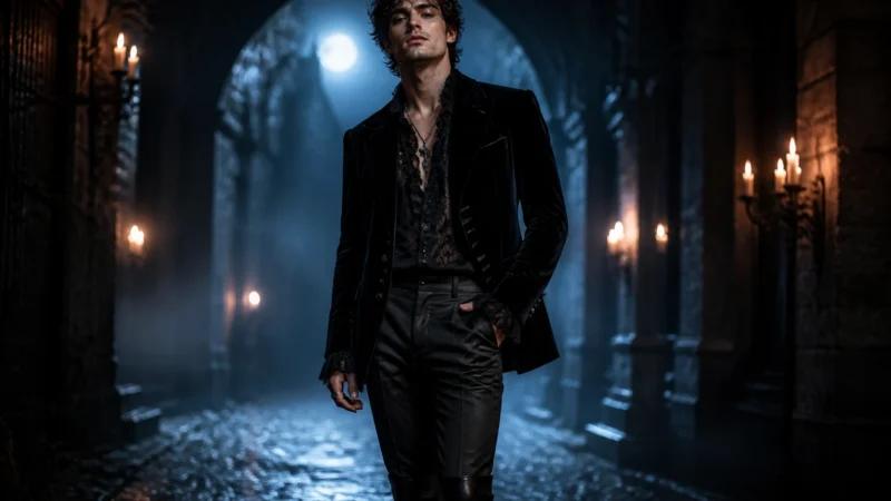 15 Romantic Goth Outfits Men | Goth Aesthetic Outfits Men